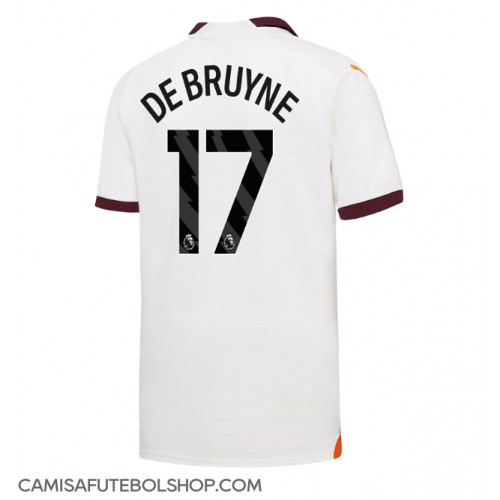 Camisa de time de futebol Manchester City Kevin De Bruyne #17 Replicas 2º Equipamento 2023-24 Manga Curta